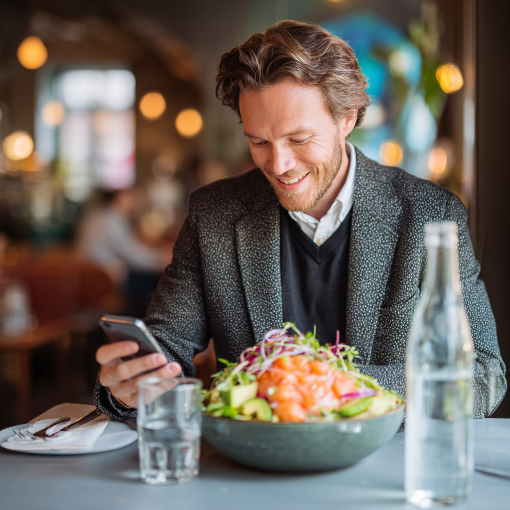 Zdravé potraviny usporiadané na stole